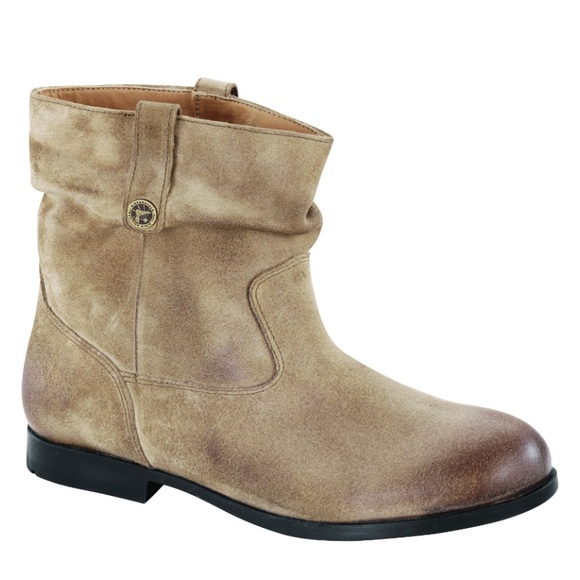 Birkenstock Sarnia Taupe Suede Boots - Picture 2 of 10